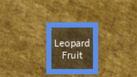 Leopard Fruit Blox Fruits Youtube