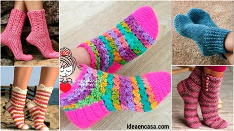 COMO TEJER CALCETINES A CROCHET PASO A PASO Cursos De Tejido