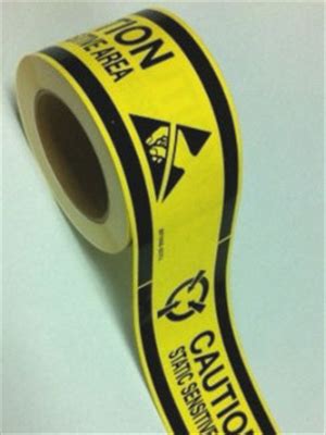 Esd Caution Floor Tape Mm Cleanroom Esd Supplies