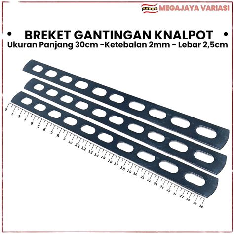 Jual Breket Plat Bolong Bracket Lampu Breket Gantungan Knalpot Tebal