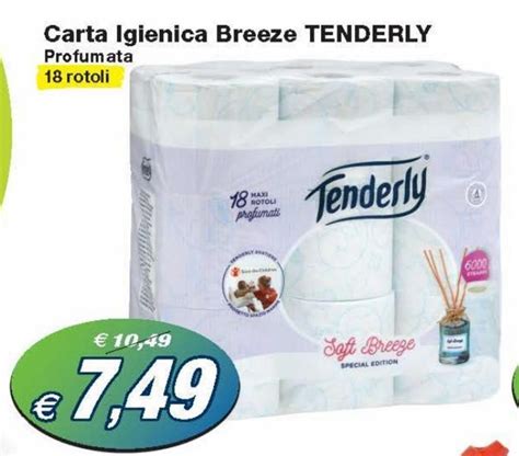 Tenderly Carta Igienica Breeze Rotoli Offerta Di Prix Quality