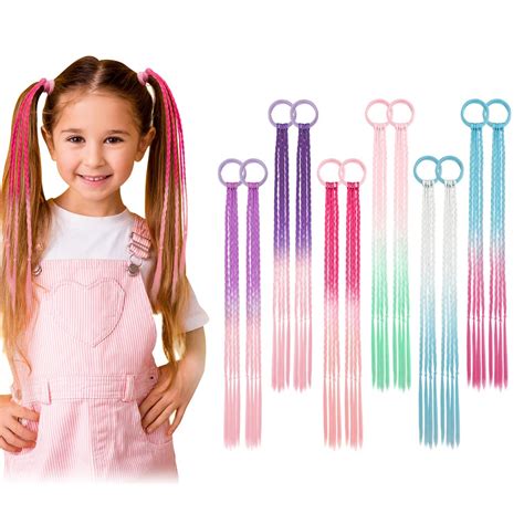 Dreamlover Bunte Haarsträhnen Kinder Haarsträhnen Mädchen Haarschmuck