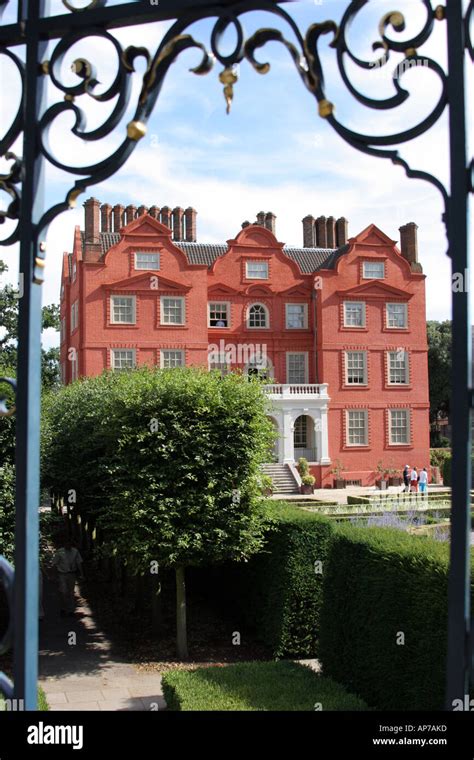 Kew Palace Through The Wrought Iron Rotunda In The Queen S Garden At