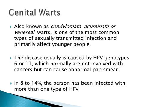 Ppt Genital Warts Powerpoint Presentation Free Download Id 2067735