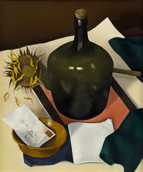 Amare Habeo Jan Bor Dutch Born 1946 Still Life With Green Bottle