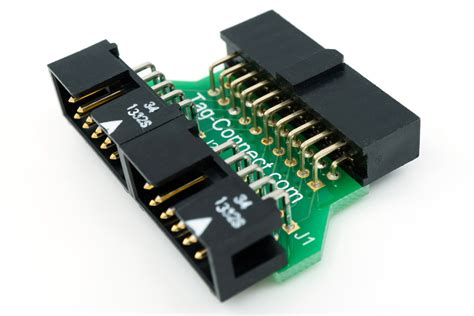 Tc2050 2x10 01 20 Pin To 2 X 10 Pin Header Adapter Tag Connect