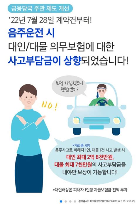 자동차 음주운전 사고부담금 인상 자동차 음주 보험