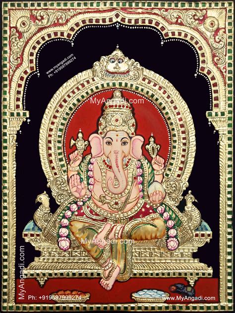 Ganesha Painting Tanjore Painting Tanjore Art Images And Photos Finder