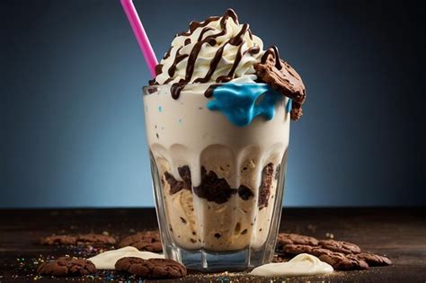 Premium Photo Cookie And Cream Milkshake Delight