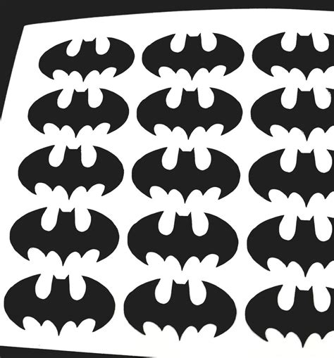 24 Batman Inspired Vinyl Stickers Batman Vinyl Decals Batman | Etsy