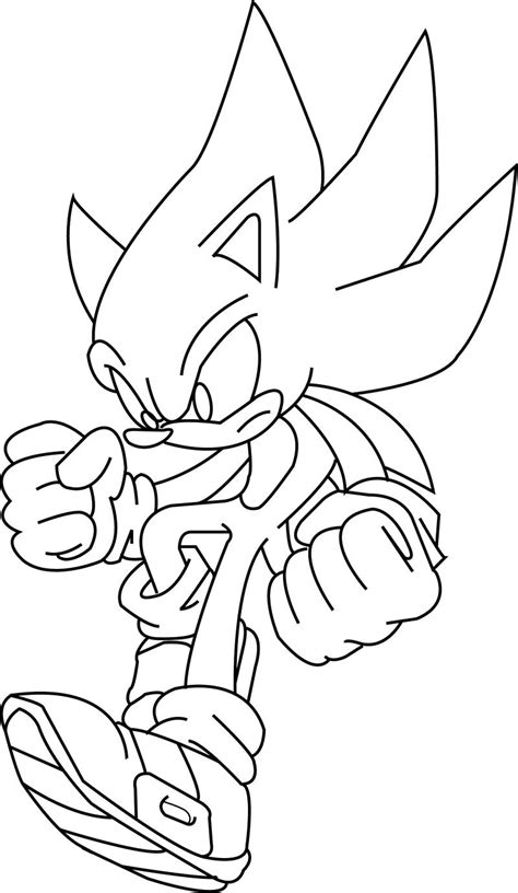 Super Sonic And Super Shadow Coloring Pages at GetColorings.com | Free printable colorings pages ...