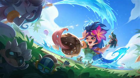 Lol League Of Legends Pool Party Zoe 4k Wallpaper Download