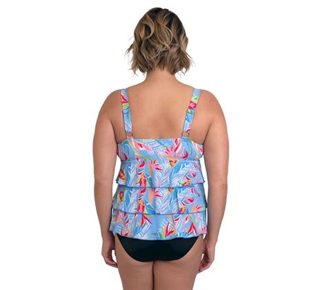 Fit 4 Ur Tummy Dawn Mastectomy 3 Tier Bandeau Top Fit4u Swim