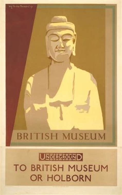 Poster British Museum High Holborn By W G Paulson Townsend 1928