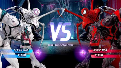 Spiderman Venom Vs Spiderman Venom Very Hard AI Marvel Vs