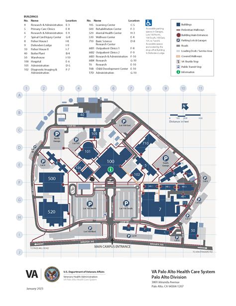 Campus Map | VA Palo Alto Health Care | Veterans Affairs