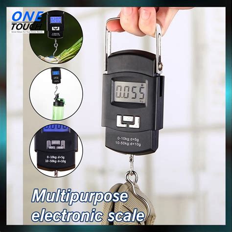 ONETOUCH Portable Hanging Electronic Digital Weighing Scale 50kg WH A08