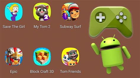 Save The Girl My Talking Tom 2 Subway Surfers Angry Birds Epic Block