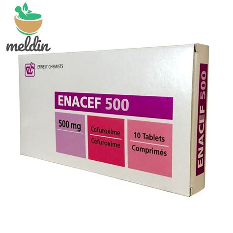 Enacefcefuroxime Tablets 500mg 10 Meldinpharma