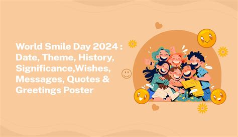 World Smile Day 2024 Date Theme History Wishes And Posters