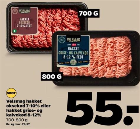 Velsmag Hakket oksekød Netto december 2022 Alle Tilbudsavis