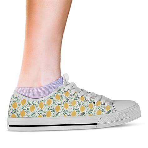 Lemon Shoes Lemon Pattern Sneakers Cute Lemon Trainers Lemon Printed