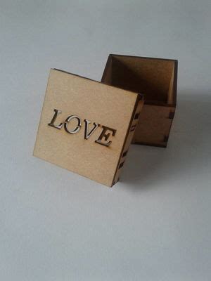 Caixa Love Mdf 6x6 C Passa Fita Compre Produtos Personalizados No Elo7