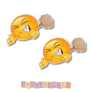 Farting Emoji sticker 2 pack 150mm quality vinyl water & fade proof | eBay