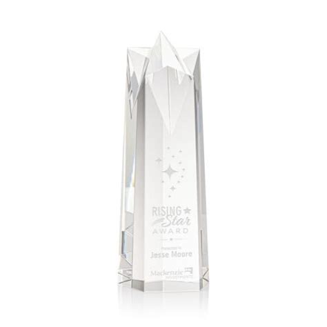 Awards And Plaques Hurst Star Obelisk Crystal Trophy TFY OPS371