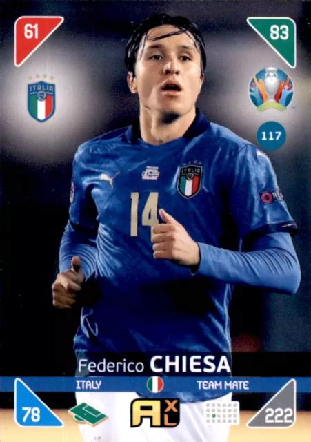 PANINI ADRENALYN XL Kick Off 2021 Euro 117 Federico Chiesa Team