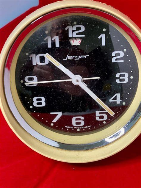 Vintage German Space Age Alarm Clock From Jerger 1970s 620 Station
