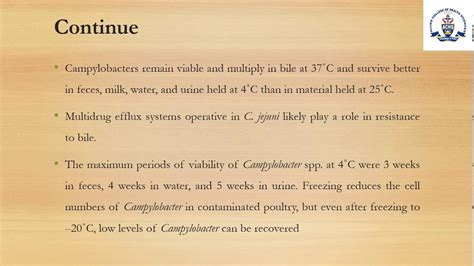 Lecture Food Microbiology Campylobacter Jejuni Introduction Youtube