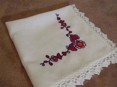 Servilleta Bordado A Mano Hand Embroidery Art Hand Embroidery