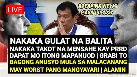 Pres Duterte May Nakaka Takot Na Mensahe Sa Pilipinas March