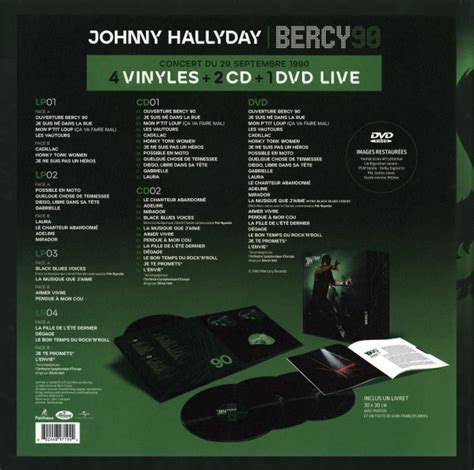 Johnny Hallyday Lp Cd Dvd Bercy Universal