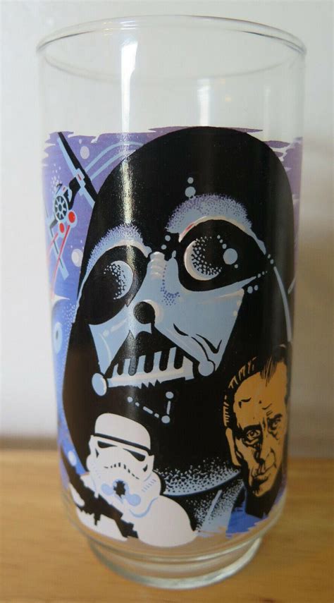 Vintage Burger King Coca Cola Star Wars Glass Darth Vader