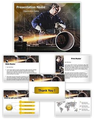 Steel Industry PowerPoint Presentation Template With Editable Charts