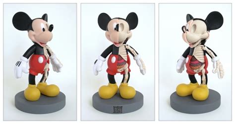 Mickey Mouse Anatomy Sculpture by Jason Freeny