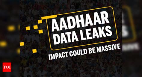 Infographic Why The Impact Of Aadhaar Data Leaks Could Be Massive