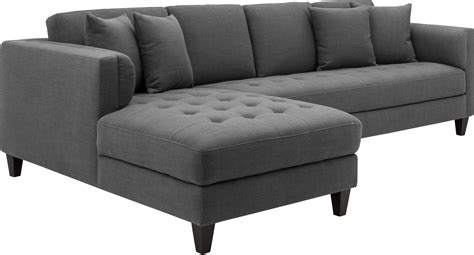 Arthur Grey Tweed Upholstered LAF Sofa Chaise 102149 Sunpan Modern Home