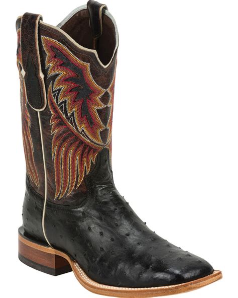 Tony Lama Mens Full Quill Ostrich Exotic Boots Boot Barn