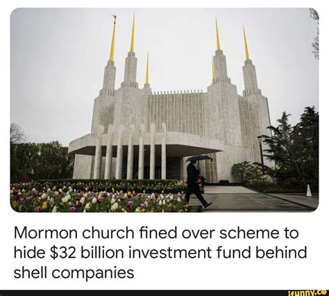 Mormon Church Fined Over Scheme To Hide 32 Billion Investment Fund