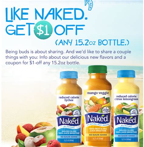 Naked Juice Printable Coupon Facebook Offer Money Saving Mom