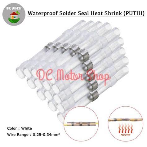 Jual Hot Seal Wire Connector Sambungan Kabel Waterproof Solder Heat Putih Shopee Indonesia