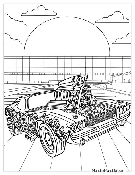 26 Hot Wheels Coloring Pages (Free PDF Printables)