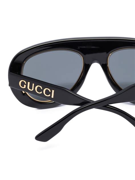 Gucci Eyewear Navigator Frame Sunglasses Farfetch