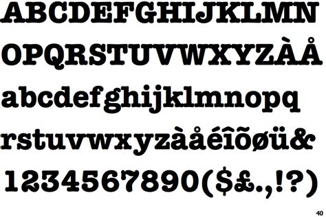 Identifont Itc American Typewriter Bold