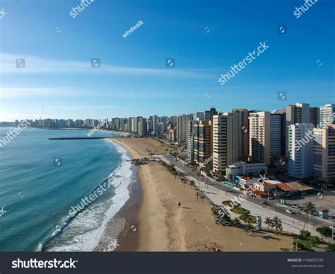 praia de iracema beach  fortaleza stock photo
