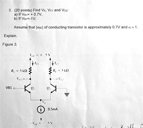 Solved Points Find Ve Vc And Vc A If Vb Chegg