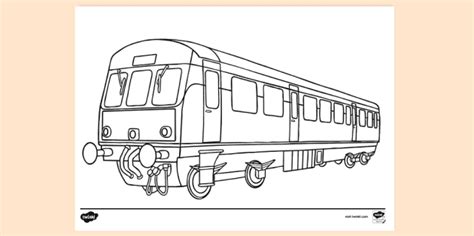 Diesel Locomotive Colouring Colouring Sheet Twinkl